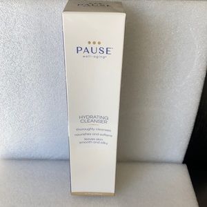 NWOT packaged item, Pause, hydrating cleanser, for aging skin.